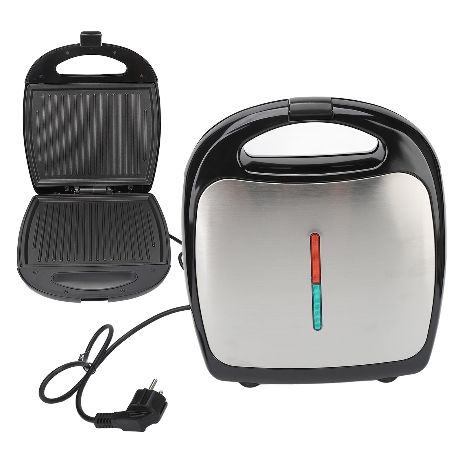 Сэндвичница 1000 Вт с антипригарным покрытием, двухсторонняя электрическая панини-пресс-гриль для завтрака L