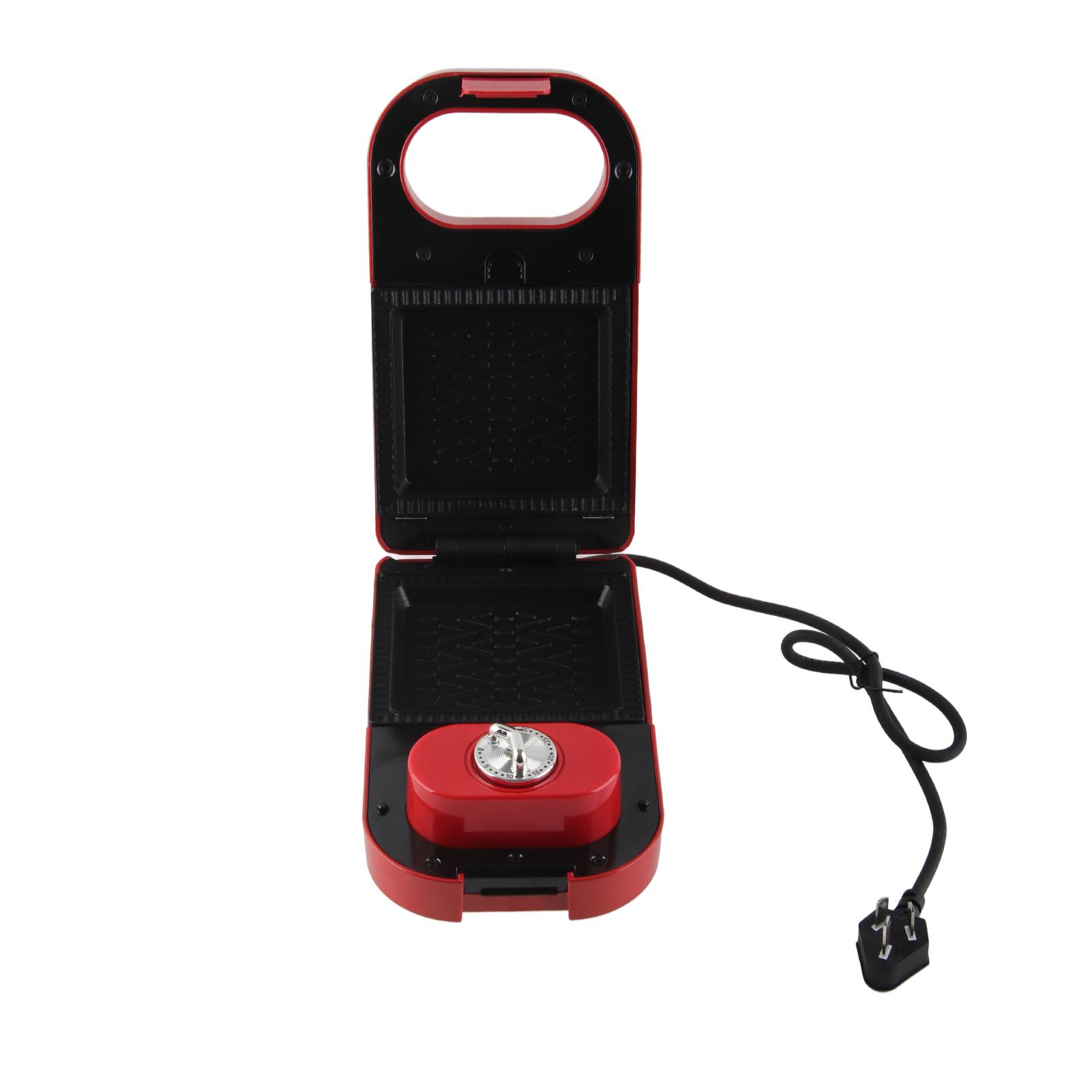 Сэндвичница Съемная Маленькая Портативная Легкое Управление Широко Используемая Мини Пресс-Гриль для Семьи красный