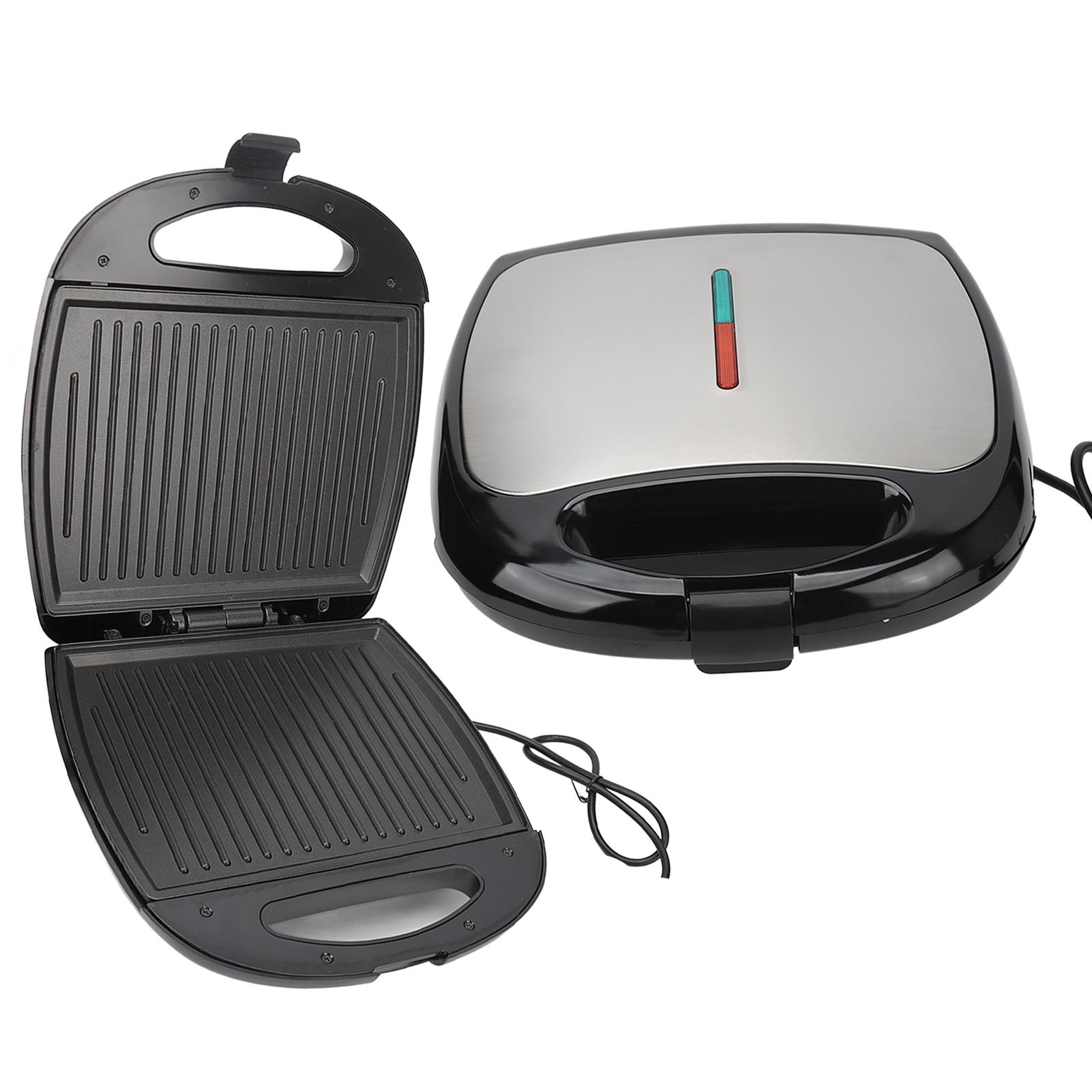 Сэндвичница 1000 Вт с антипригарным покрытием, двухсторонняя электрическая панини-пресс-гриль для завтрака L