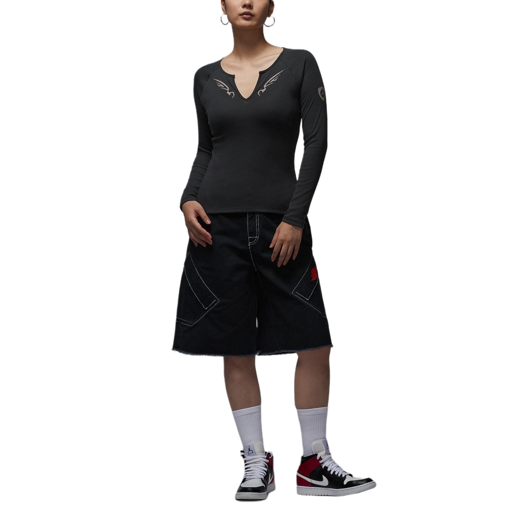 New Jordan Sport Knitwear Women s 045 Gray Black IM9714-045 M